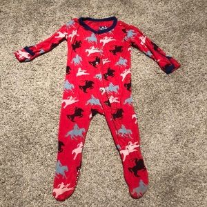 Kickee pants cowboy snap footie